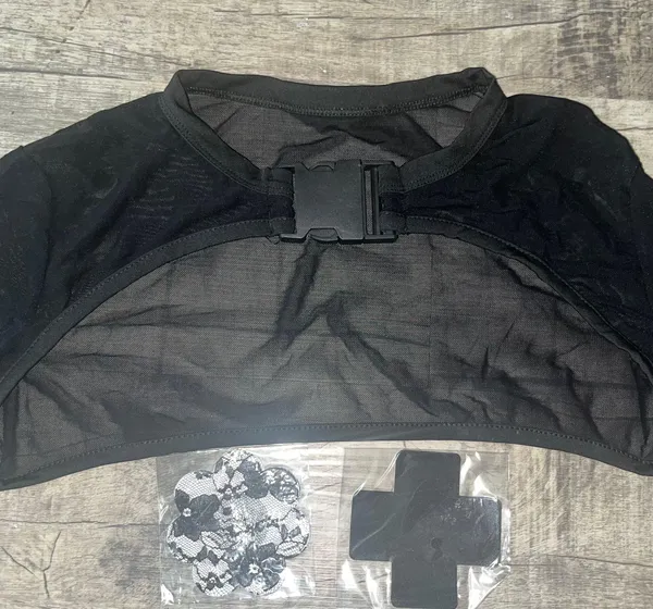 Buckle Mesh Top Black Size L - Image 2