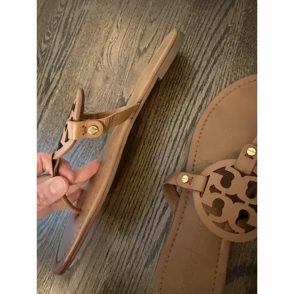 Tory Burch Miller Sandals Sz 11 brown Leather - Image 10