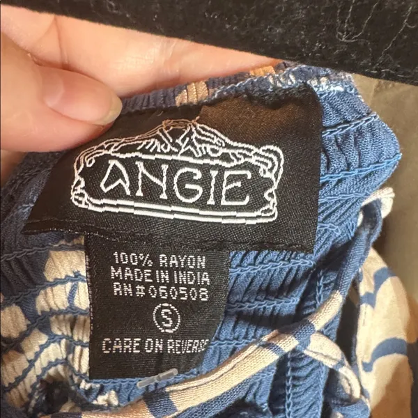 NWT Angie LACE UP BACK DETAIL MIDI DRESS WITH SIDE SLIT Blue Size Small - Image 4