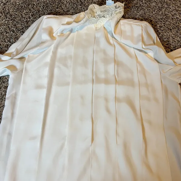 La‎ Chine Classic by Salinda Wang Vintage White Lace Collar Blouse Size 6 - Image 6