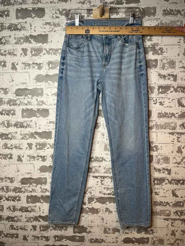 American Eagle | women super high rise straight denim jeans - Image 5
