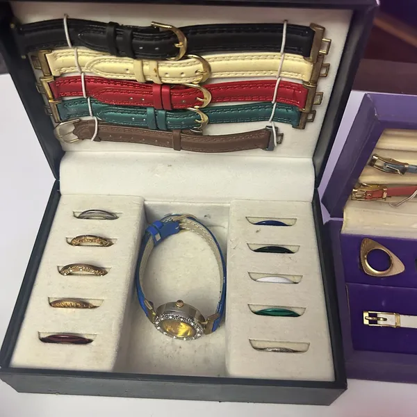 Two watch with multiple accessories (bezel and watch bands) on its own box. - Image 3