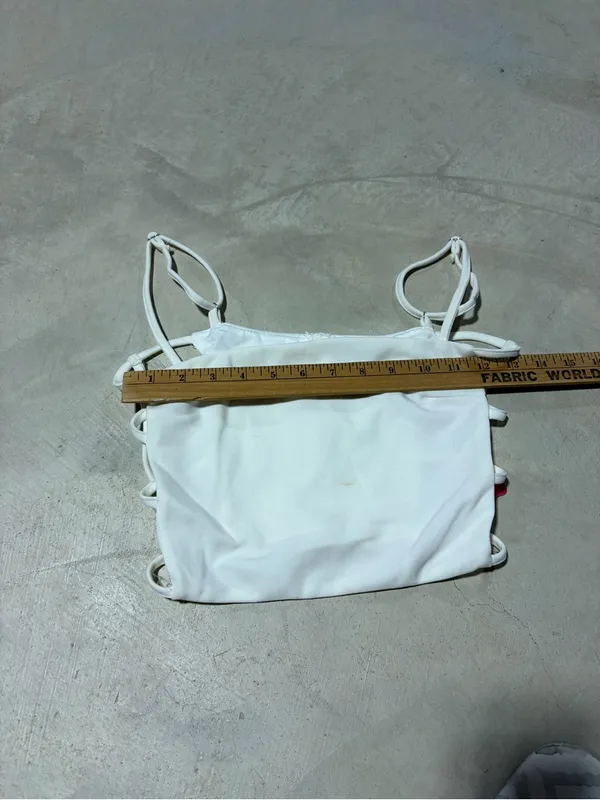 Beginning boutique super lonely White Strappy Crop Top - Image 5
