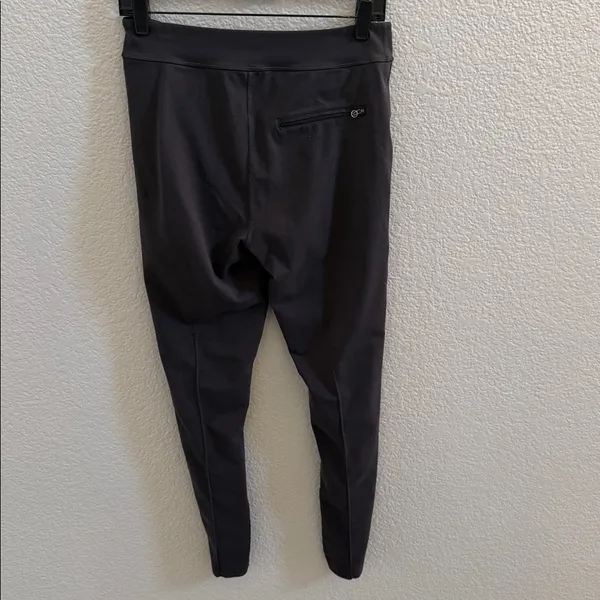 Lululemon Black Shine Elastic Waist Slim Leg Trouser Pants Size 4 - Image 6
