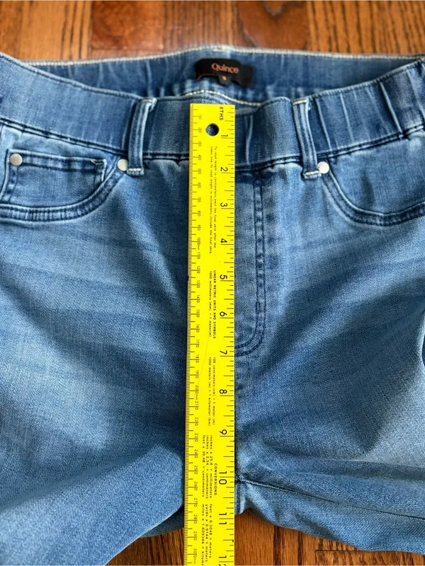 Quince Nina Stretch Pull-On Kick Flare Jeans – Laguna Blue – Size Small - Image 12