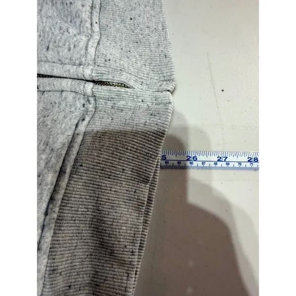 Carhartt Zip Hoodie Women Large Gray Sherpa Lined Relaxed Fit Workwear Gorpcore - Image 5