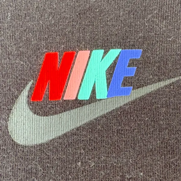 Nike Women's Black Mini Dress with Multicolor Logo - Image 5