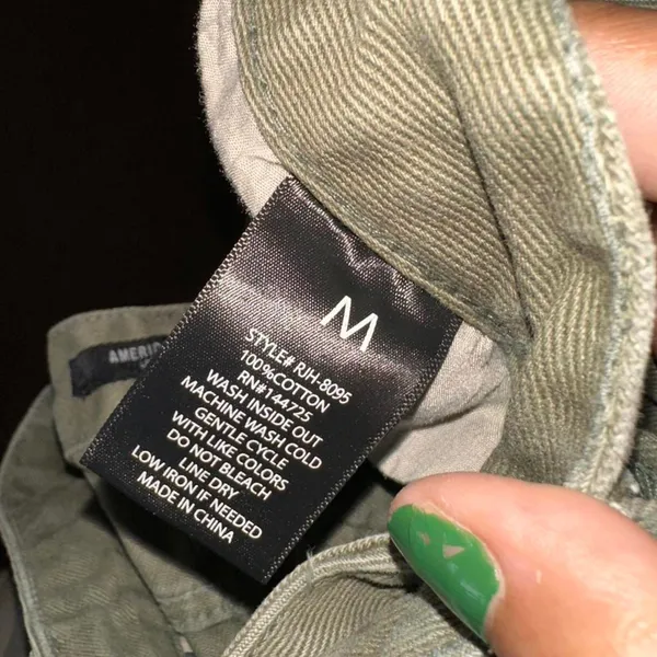 Women's Green and Khaki Jeans - Image 4