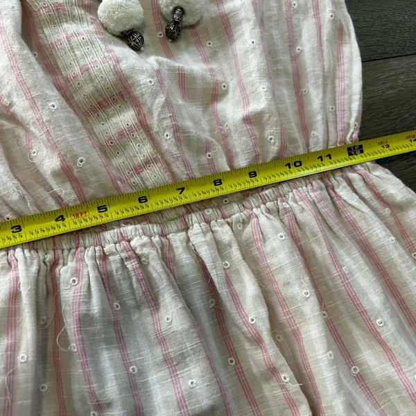 Rare Loveshackfancy Pink Isla Midi Embroidered Boho Dress - Image 5