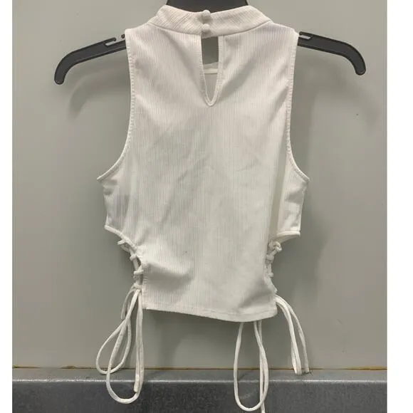 NBD White Eyal Top Chic,‎ Side Tie Top - Image 6