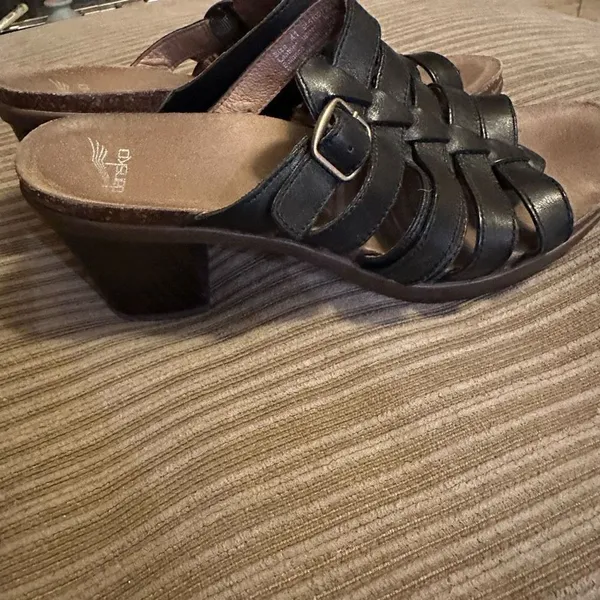 Dansko black leather mule heel (41) - Image 3