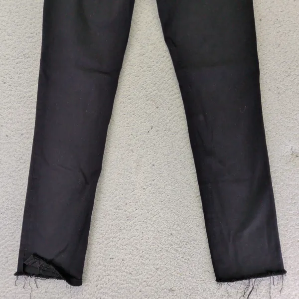 AG Adriano Goldschmied The Prima Ankle Cigarette Jeans Black Raw‎ Hem 25R - Image 6