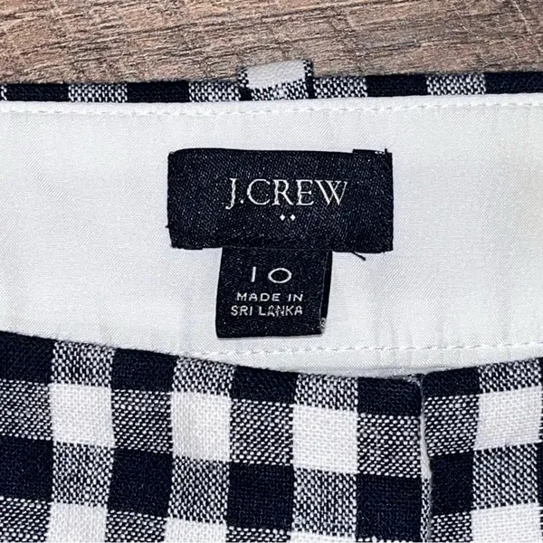 J. Crew Women’s Fully-Lined Gingham Cropped Pants in Size 10 - Image 8