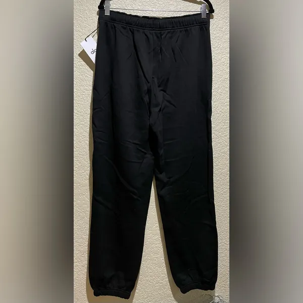 Alo Yoga NWT Accolade Sweatpants Cool Chrome Logo Black, Pockets XS - Image 7