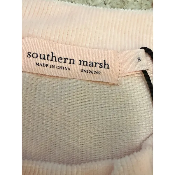 NWT Southern Marsh Courtney Corduroy Lounge Shirt Pink Velour Small Preppy - Image 3