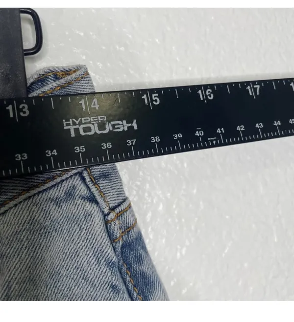 Princess Polly HOLLY ASYMMETRIC STRAIGHT LEG JEAN LIGHT WASH DENIM LOWER IMPACT - Image 10
