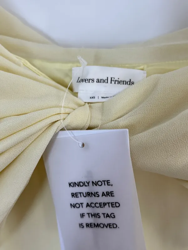 Lovers and Friends Blake Maxi Dress in Butter Yellow - Image 3