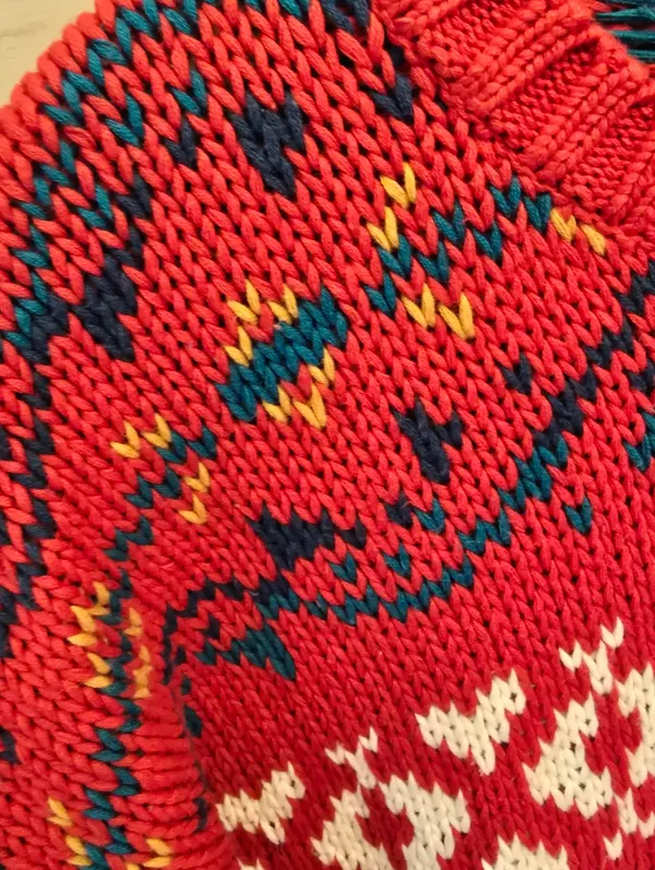 {XL} Vintage GAP Nordic Fair Isle Chunky Knit Sweater Holidays Festive - Image 4