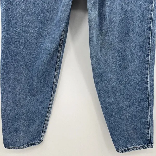 Vintage Levi's‎ 550 Jeans Size 32/12 Relaxed Fit Tapered Leg Denim 00s Ankle Zip - Image 6