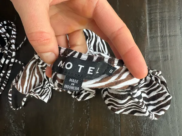 Motel Rocks Zebra crop top - Image 4