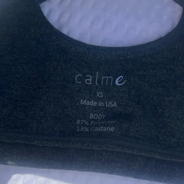 Calme Ease Cross Back Activewear Sports Bra Size XS Greenish - Image 4