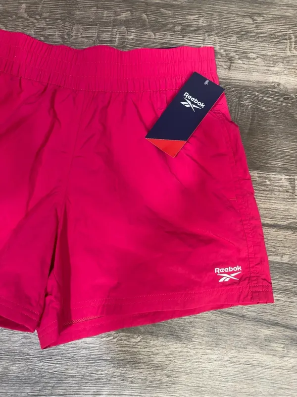 Reebok Women’s Relaxed Marathoner Track Shorts Pink Size Small NWT - Image 3