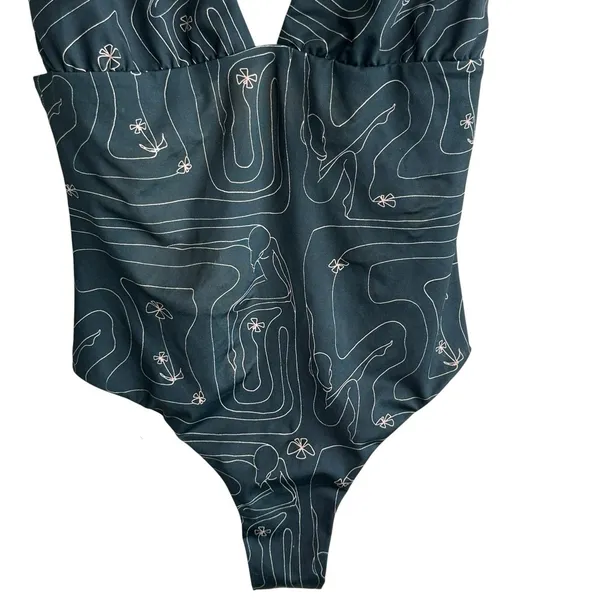 Cali Dreaming Swimsuit Sz M Grove One - Image 6
