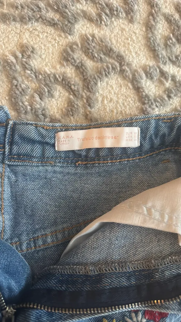 ZARA Denim Skirt Mini - Image 2