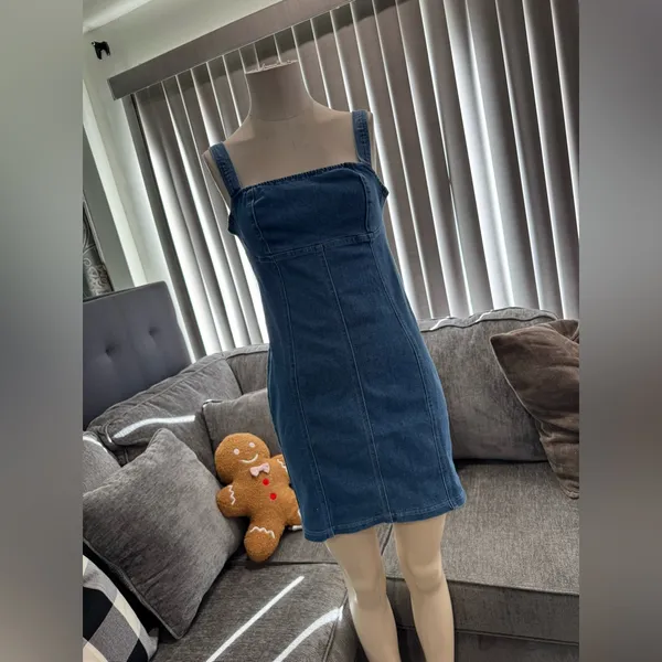 🌸AMTIOUS denim dress ✨ Blue - Image 5
