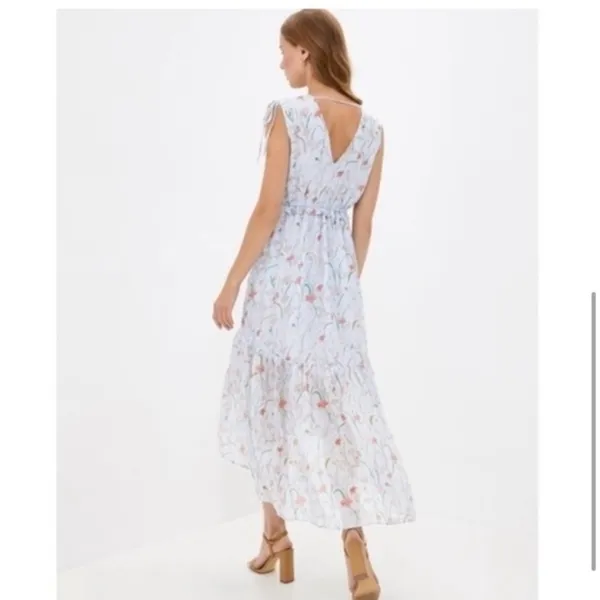 BANANA REPUBLIC Floral Ruched Maxi Dress - Image 5