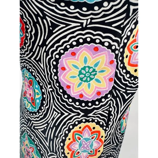 Vintage Indulgence Slip Dress Satin Mandala‎ Maximalist 90s Vibrant Size Small - Image 6