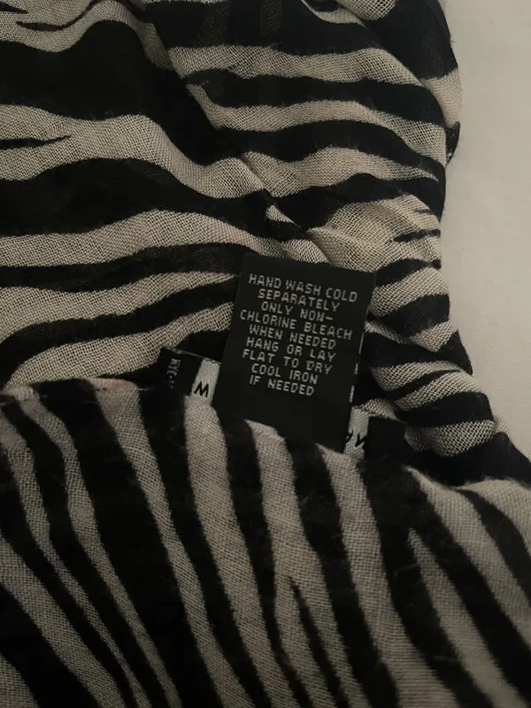 New York & Company Zebra Print Scarf w/ Fringe 🦓 - Image 6