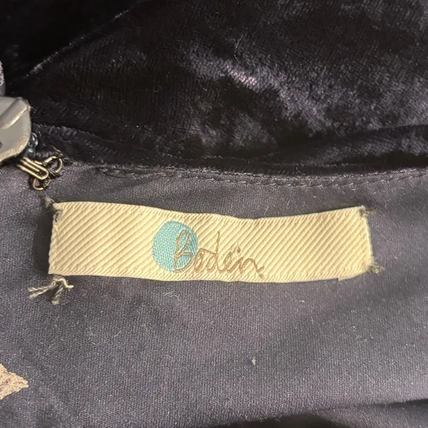 Boden Velvet Dress Dark Blue 2‎ - Image 10