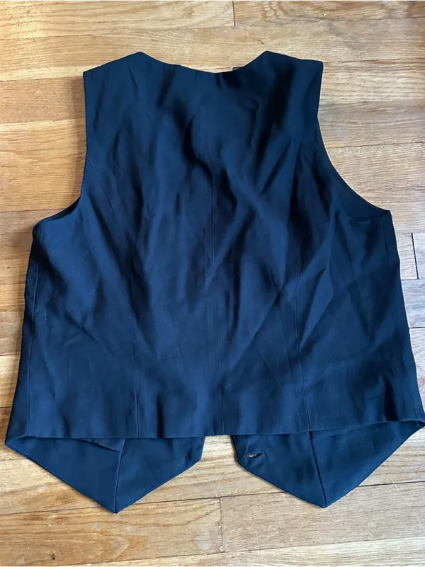 A new day Black Button-Front Vest - Image 3