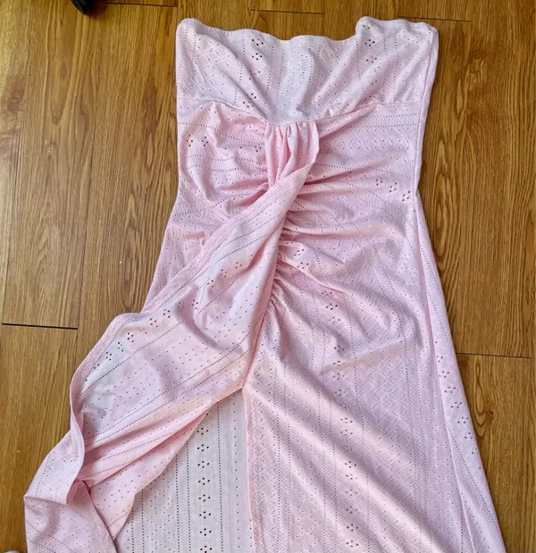 Chicme light pink strapless dress - Image 7
