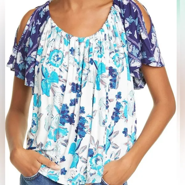 Free People Baja Babe Tee Ivory - Image 3