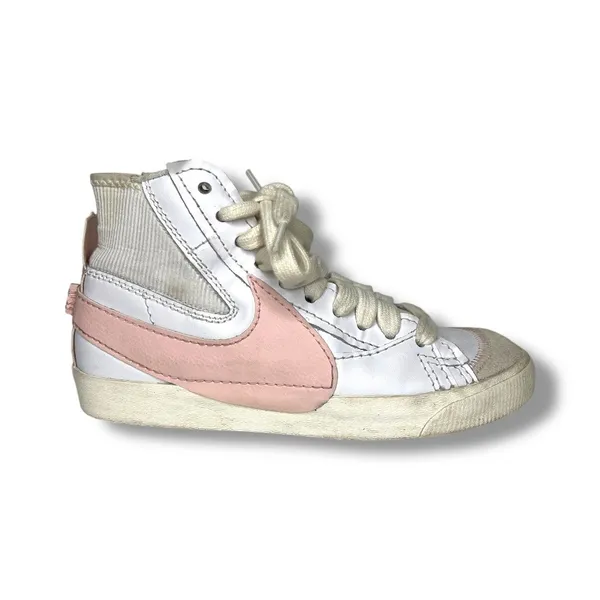 Nike Blazers Mid 77 Pink and White Sneakers Athletic Trainers Shoes 8 - Image 2