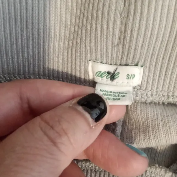 Aerie Big Chill Ribbed Textured Jogger Lounche Casual Womens S/P - Image 2
