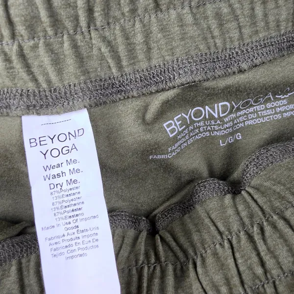 Beyond Yoga Spacedye Commuter Midi Jogger Pant Olive Green Heather Large - Image 6
