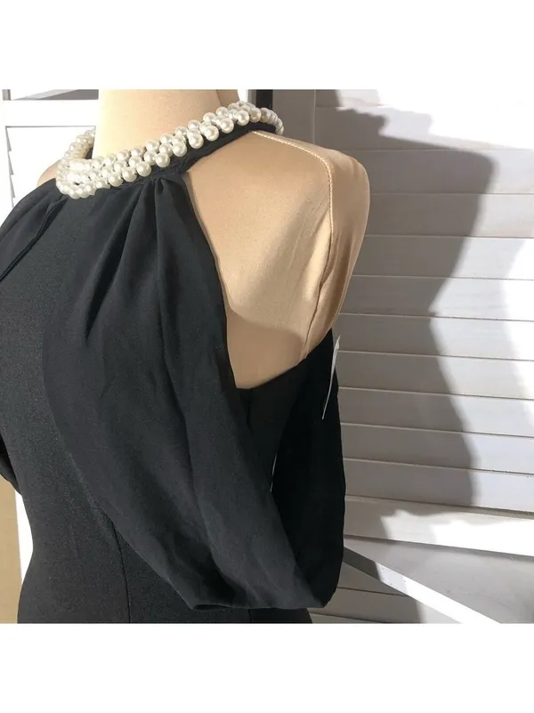 Lulus Pearl Halter Mermaid Maxi Dress Black XS NWT - Image 8