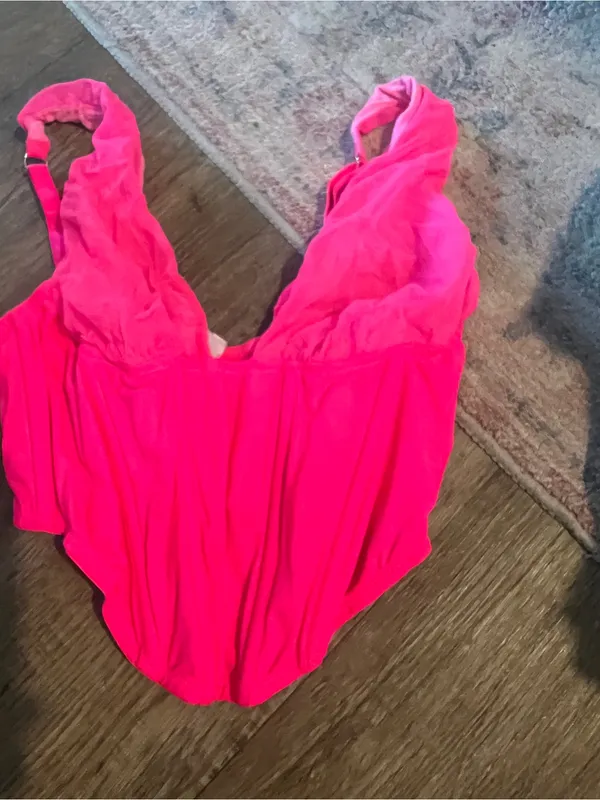 Urban outfitters pink mesh corset top M - Image 4