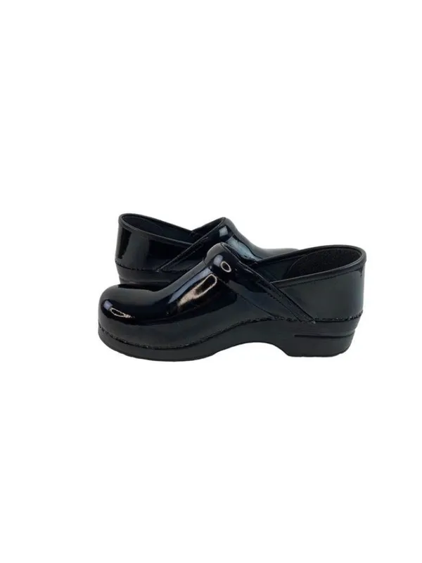 -Dansko Black Patent Leather Comfort Clog Shoes Womens 10.5-11 Nurse Professiona - Image 4