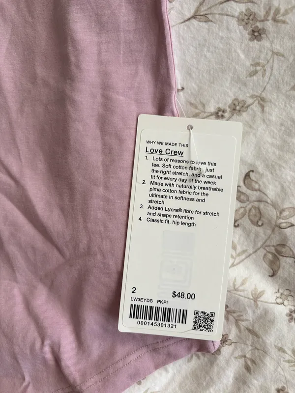 Lululemon Pink Love Crew - Image 3