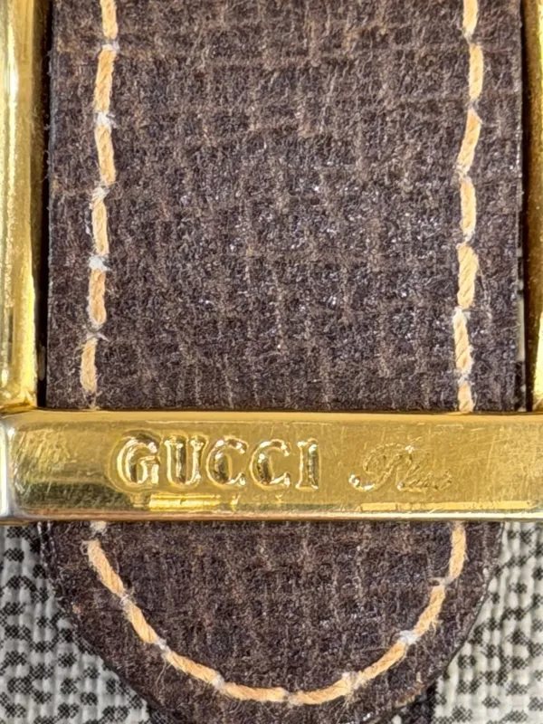 Authentic Vintage Gucci Plus GG Monogram Sherry Line Web Tote Bag - Image 5