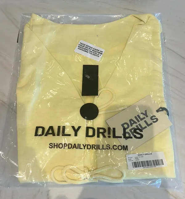 Daily Drills Linen Tie Vest - Image 2