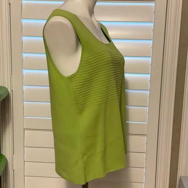 Cable & Gauge Lime Green Tank Top - Image 3