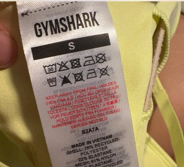 Gym shark ruched sport bra - Image 3