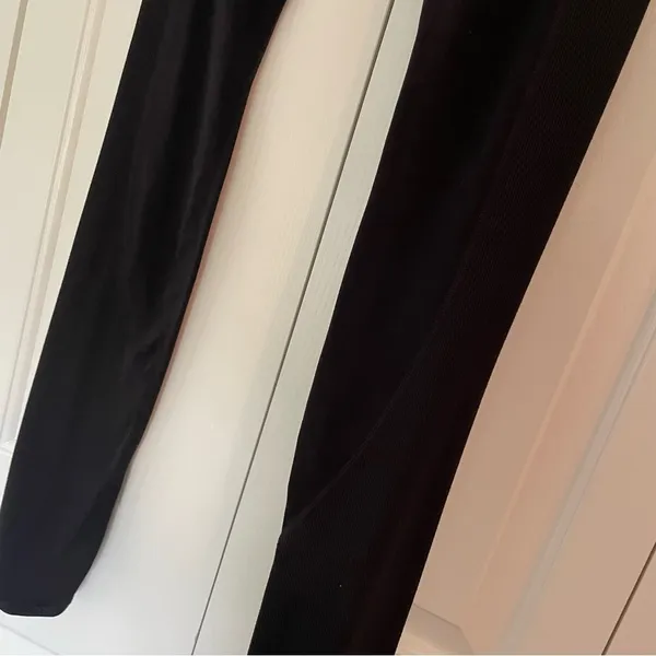 Athleta Elation Hybrid Tights Leggings Black Sz Small Ribbed High Rise - Image 13