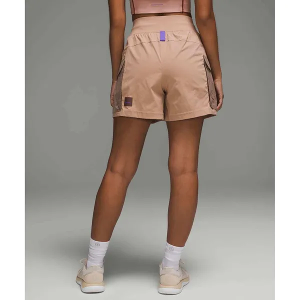 Lululemon Multi-Pocket Cargo High-Rise Hiking Short 5 Pink Clay LW7CAJS - Image 2