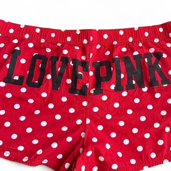 Y2K PINK Victoria’s Secret Polka Dot Shorts - Image 2